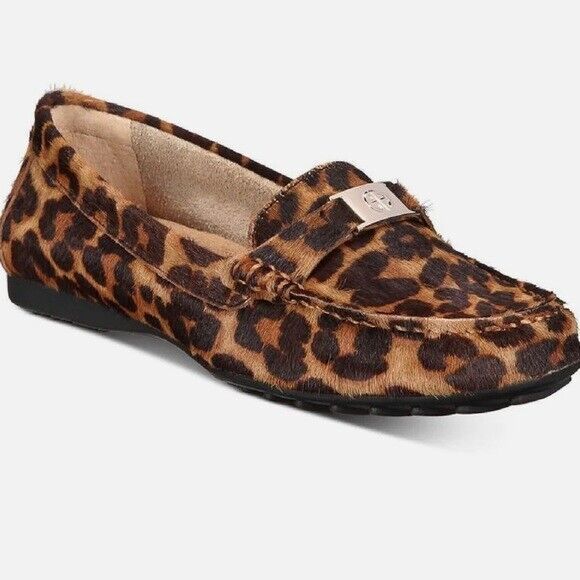 NEW in Box GIANI BERNINI Dailyn loafer leapord print Sz 5 - Memory Foam - Picture 2 of 12